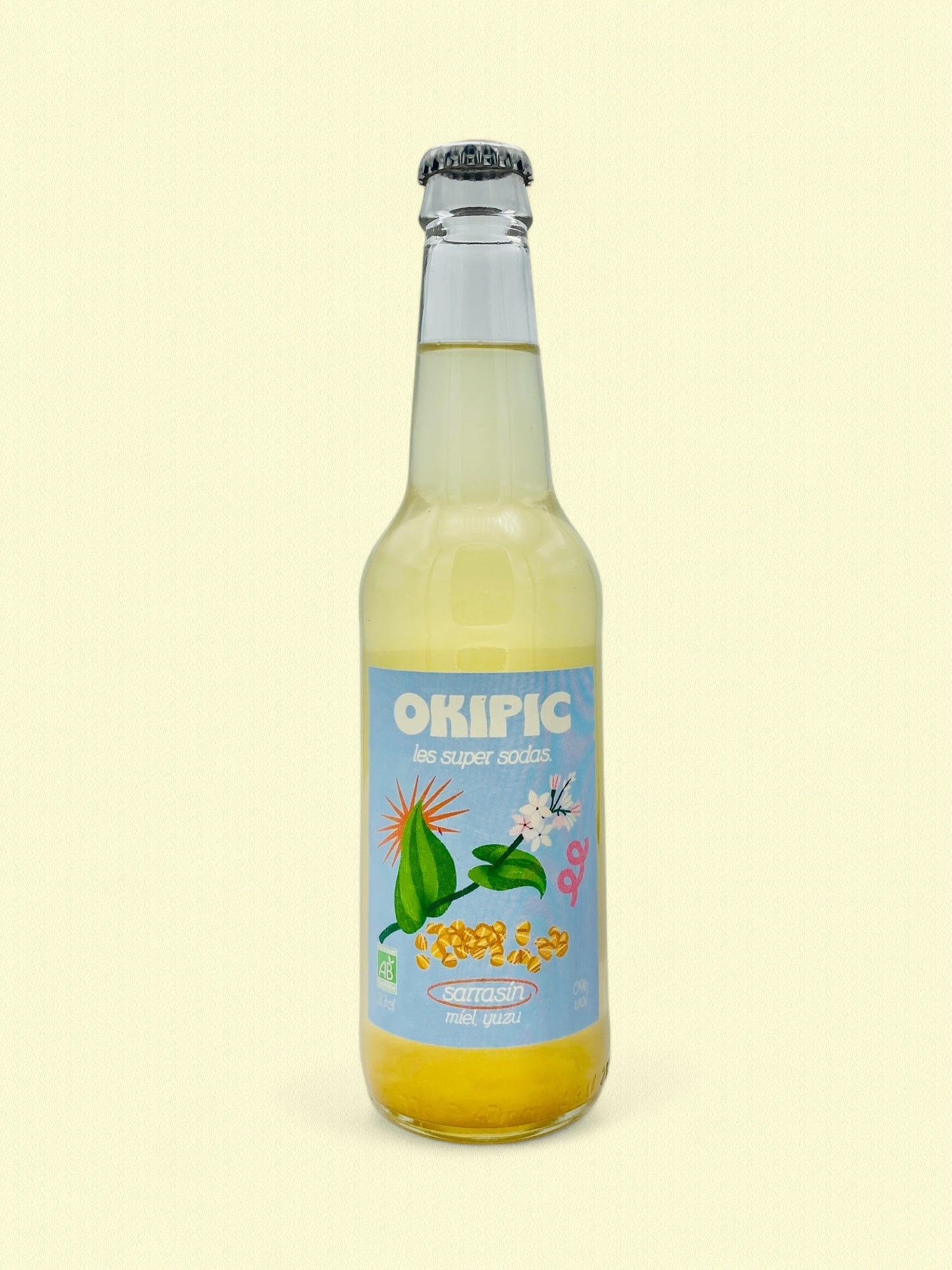 OKIPIC Sarasin, miel, yuzu | Soda artisanale breton