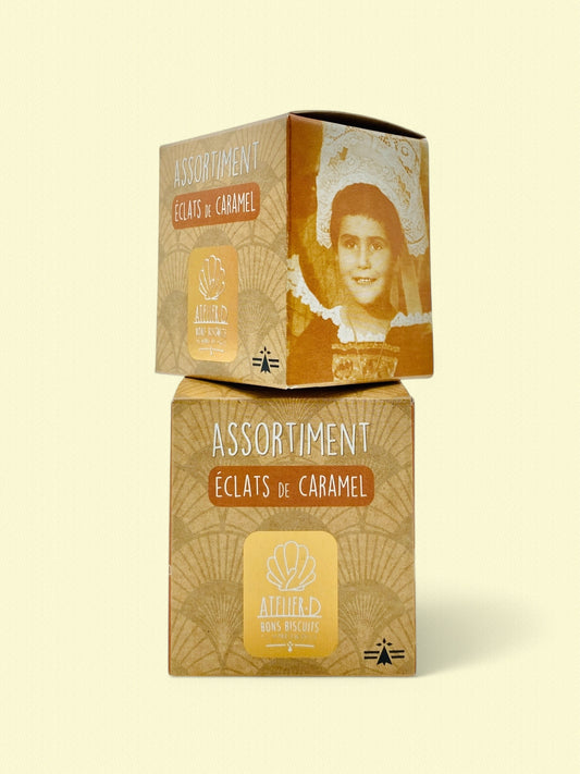Cube assortiment biscuits bretons | éclats de caramel
