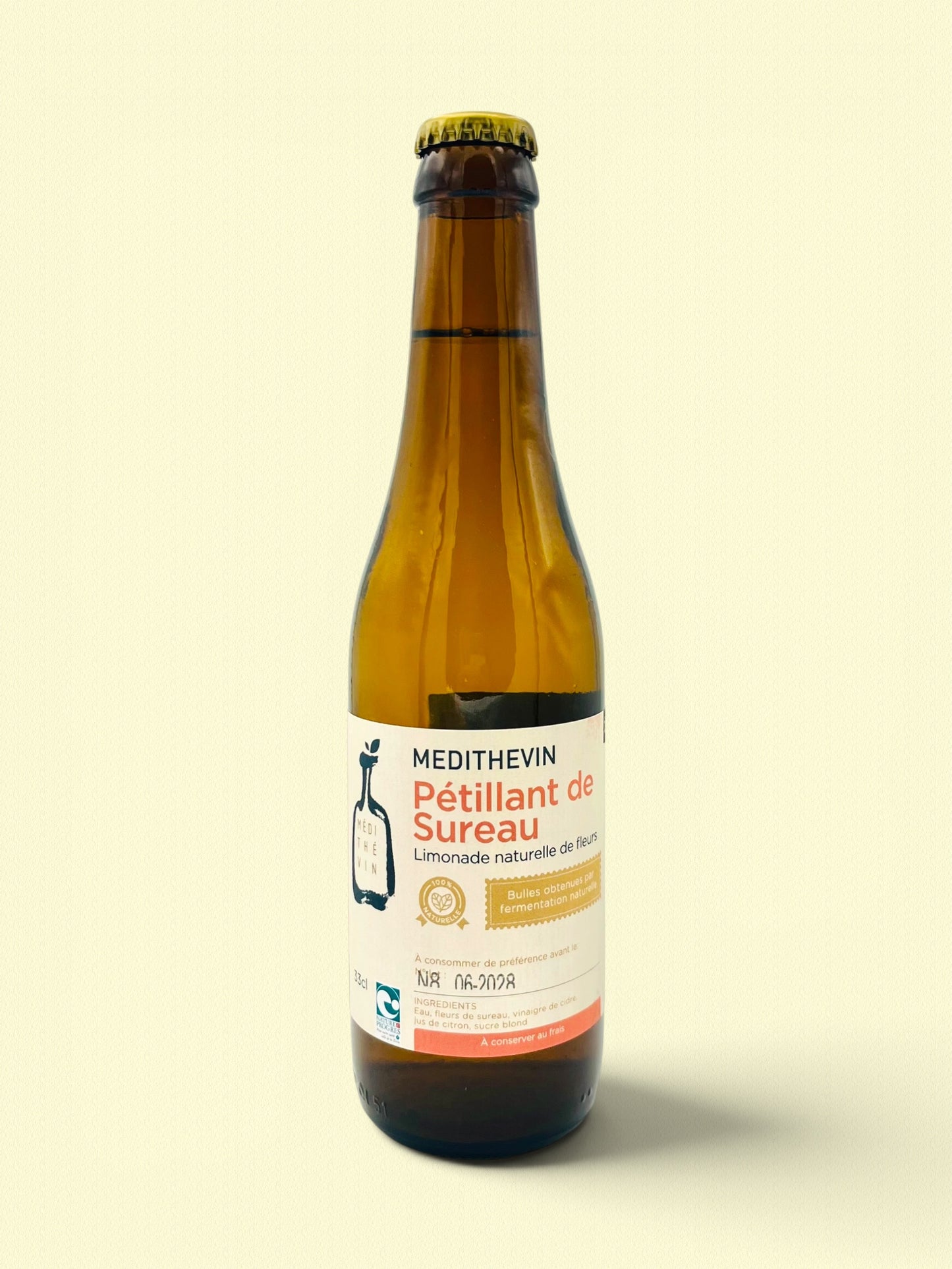 Petillant de sureau sans alcool | Limonade naturelle de fleur 75cl