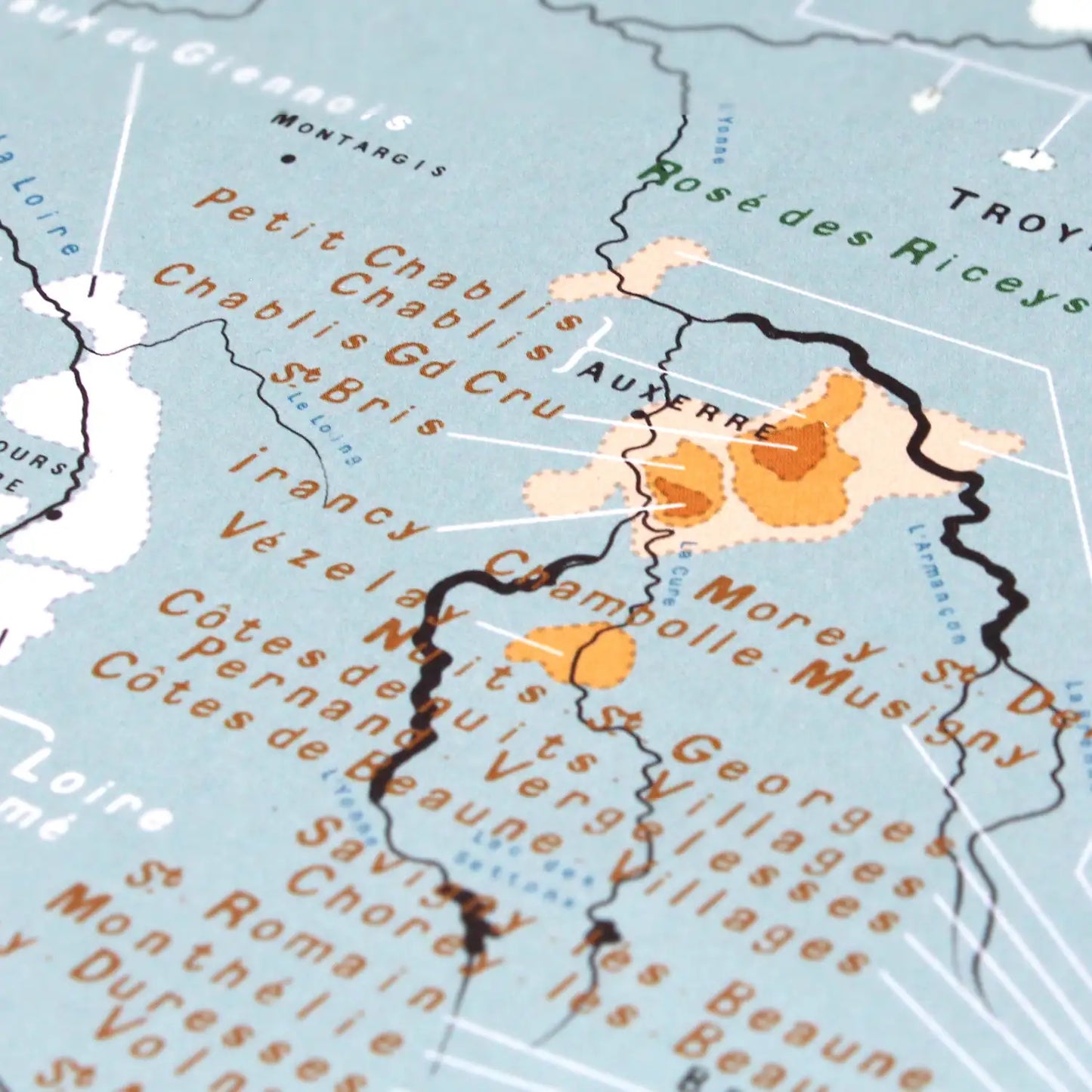 Carte des vignobles de France
