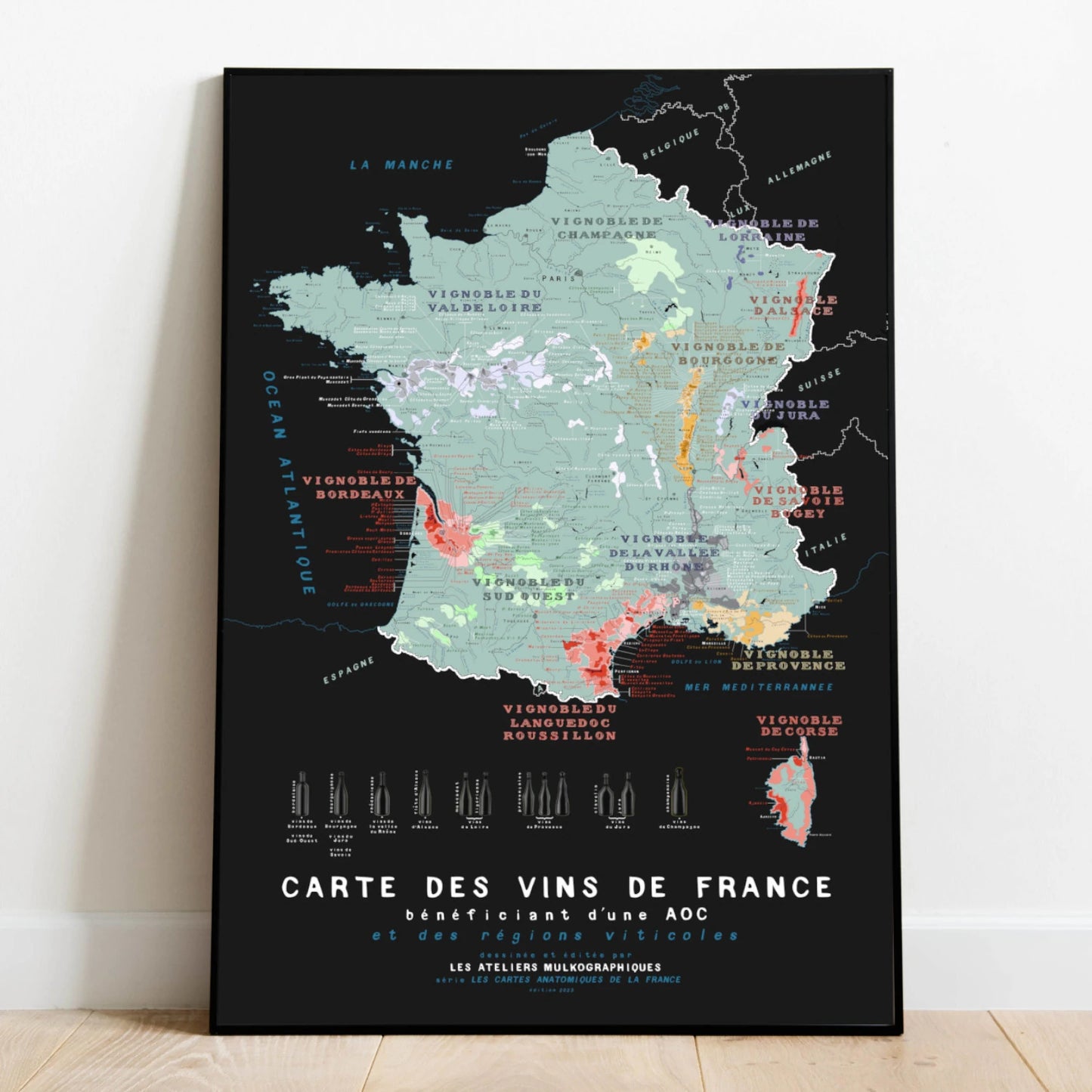Carte des vignobles de France
