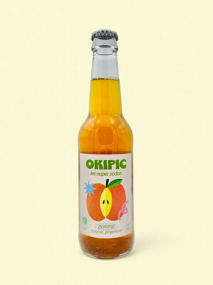 OKIPIC Pomme - Caramel - Gingembre | Soda artisanale breton