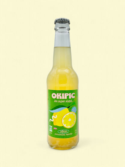 OKIPIC Citron - Concombre - Menthe | Soda artisanale breton