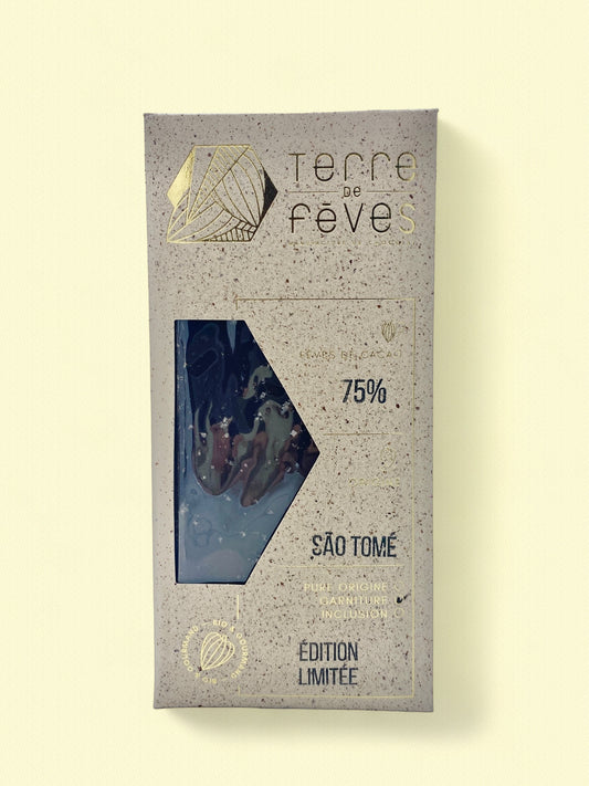 Chocolat noir Sao Tomé 75%à la fleur de sel
