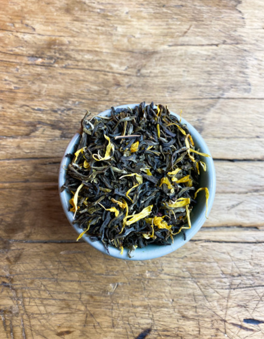 Long Beach | Thé vert parfumé à la framboise et au pamplemousse