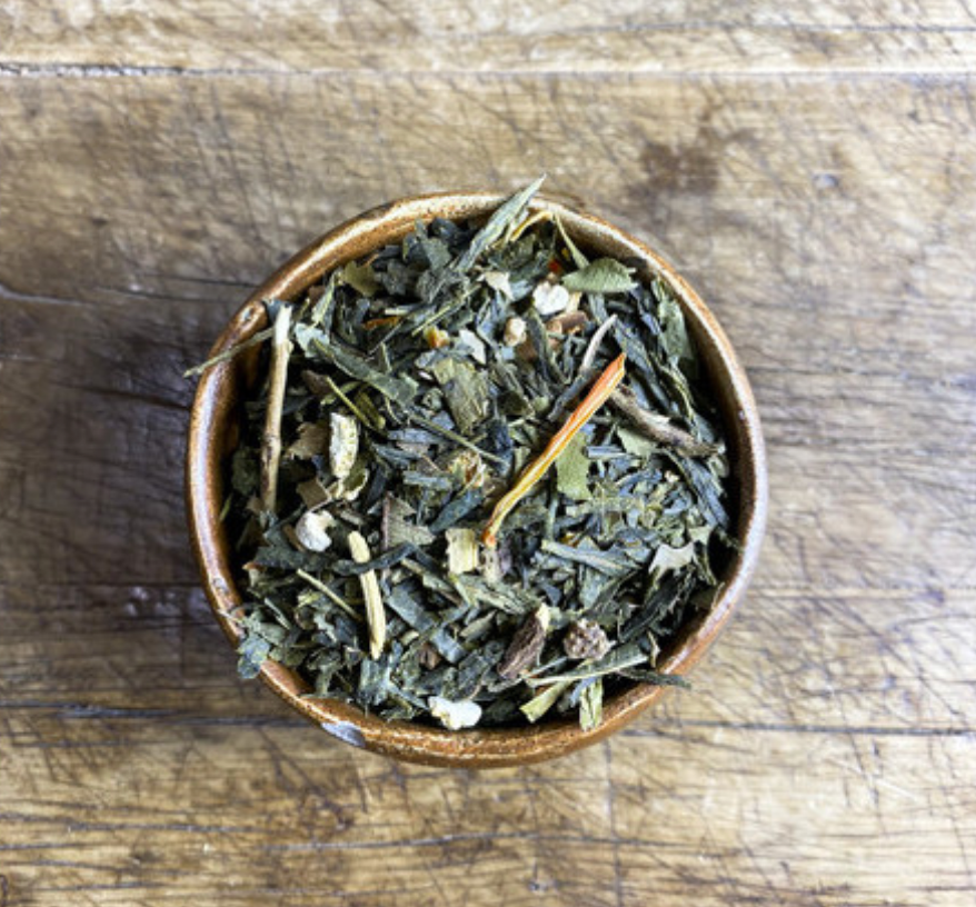 Mister Green | Thé vert parfumé aux citrons verts et jaunes, et au gingembre