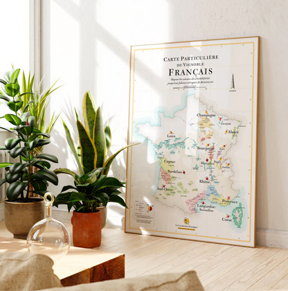 Carte particulière du vignoble français