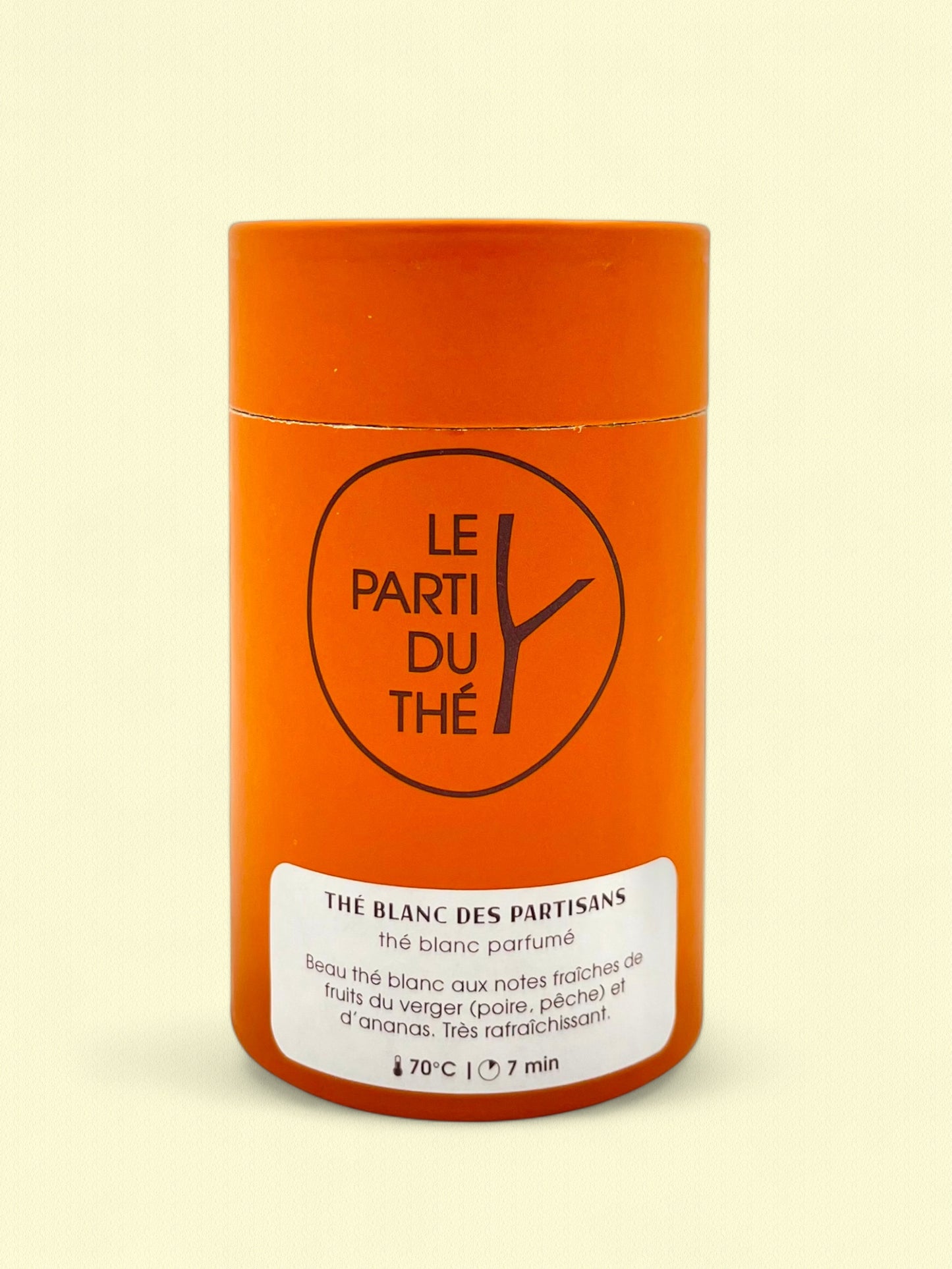 Blanc des partisans | Thé blanc parfumé à la poire, pêche, et ananas