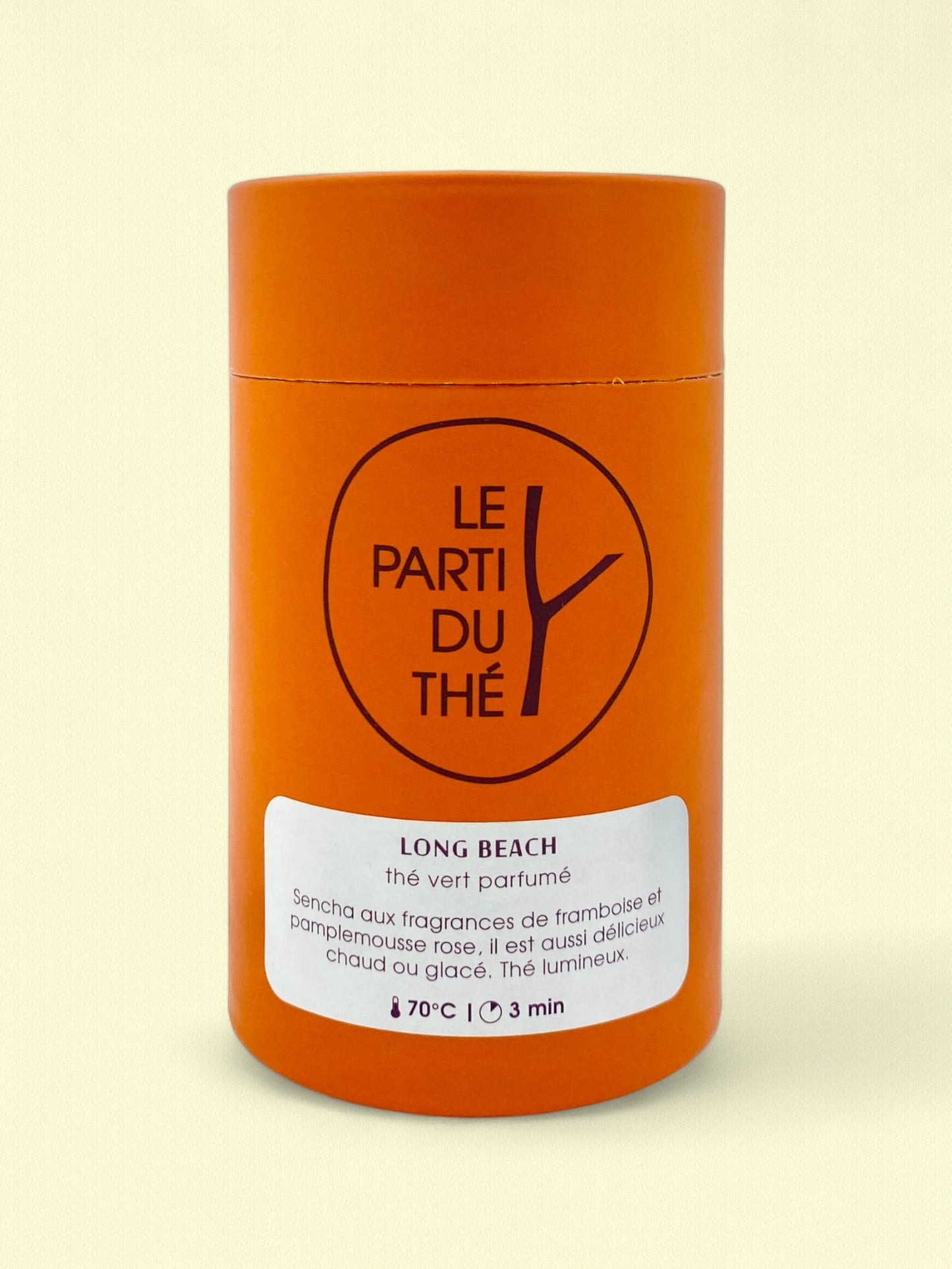 Long Beach | Thé vert parfumé à la framboise et au pamplemousse