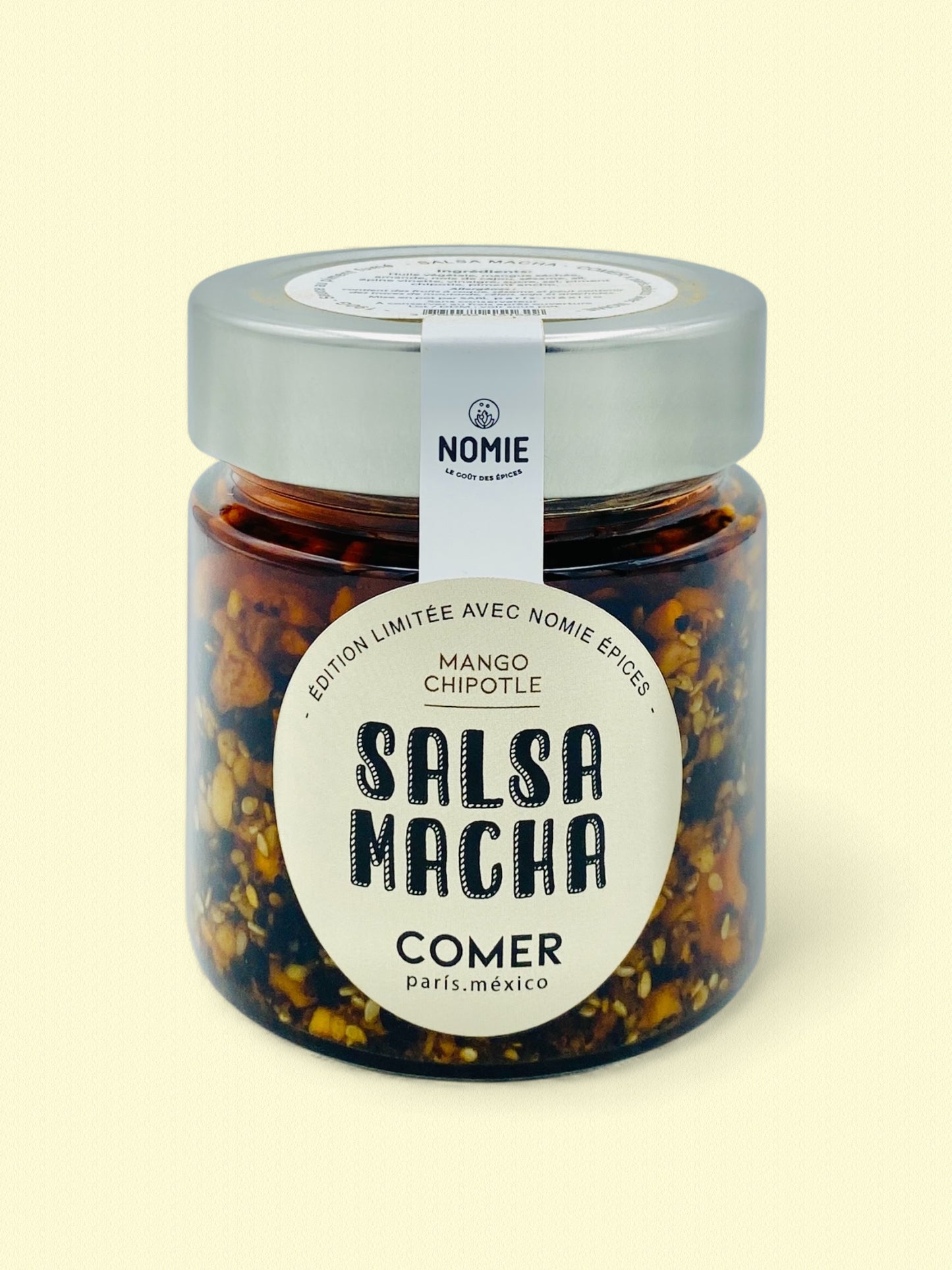 Salsa Macha à la mangue et au piment chipotle