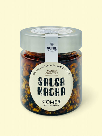 Salsa Macha à la mangue et au piment chipotle