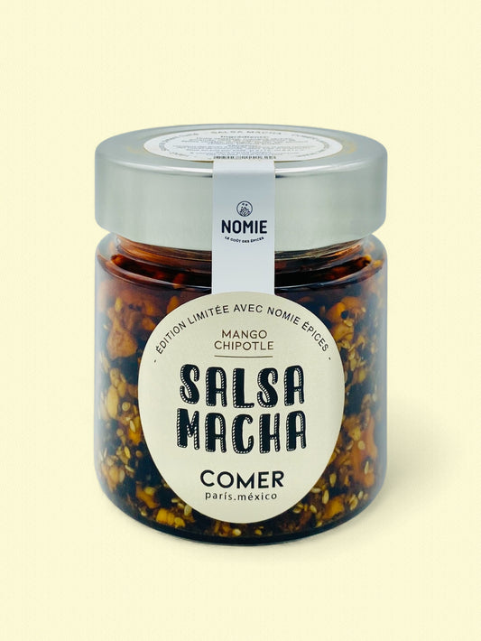 Salsa Macha à la mangue et au piment chipotle