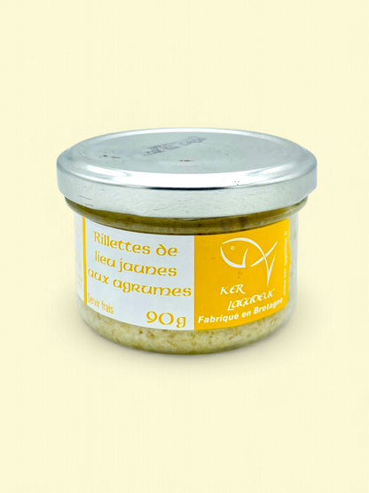 Rillettes de lieu jaune aux agrumes