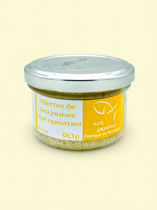 Rillettes de lieu jaune aux agrumes