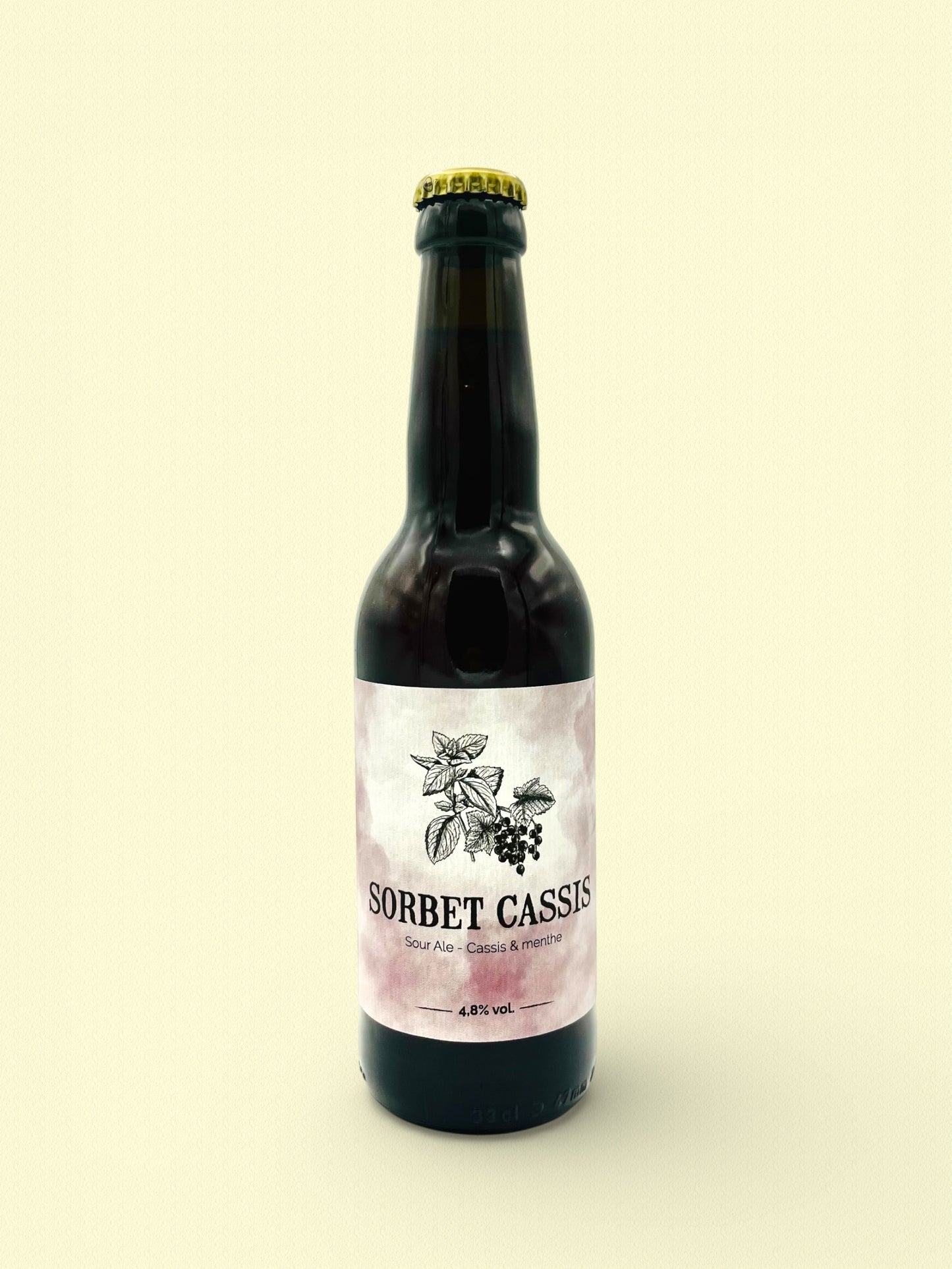 Sorbet Cassis | Bière sour cassis et menthe 33cl