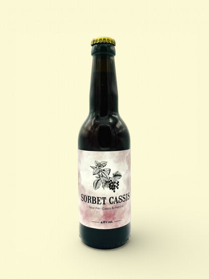 Sorbet Cassis | Bière sour cassis et menthe 33cl