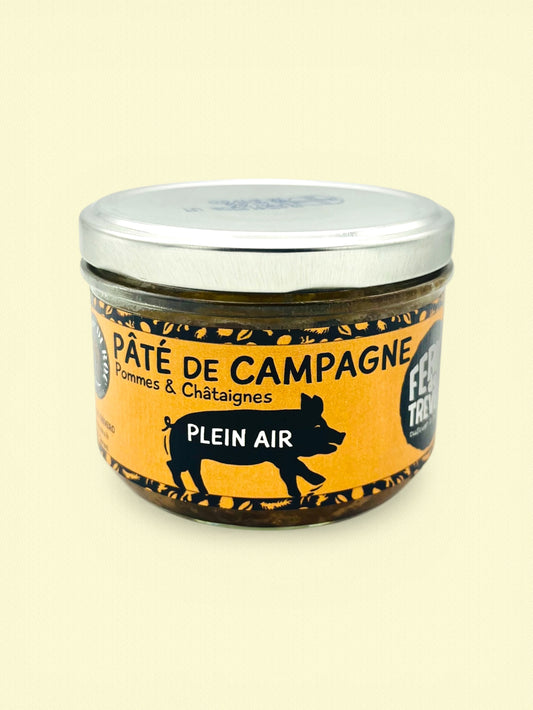 Pâté de campagne à la pommes et aux chataignes 190gr