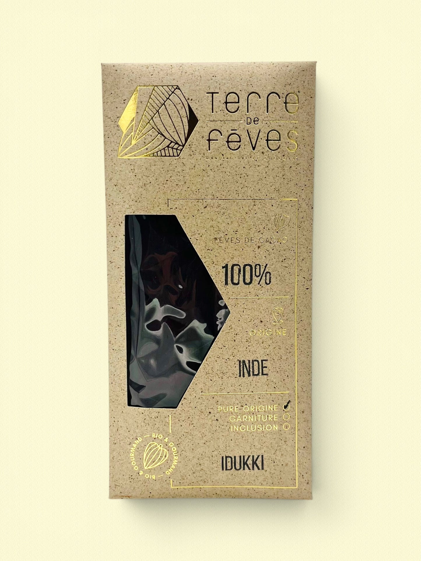 Chocolat noir 100% - Inde Idukki pure origine