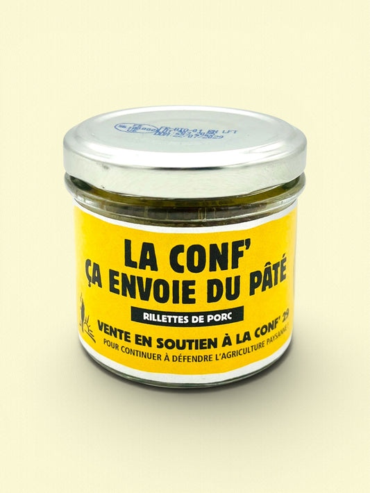Rillettes de soutien à l'agriculture paysanne | Cochon bio de plein air