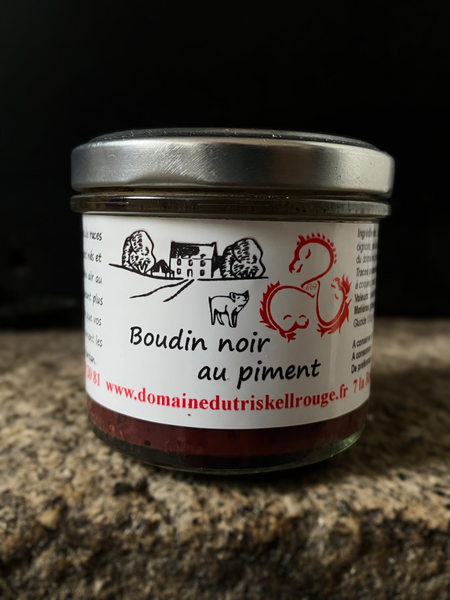 Terrine de boudin noir au piment