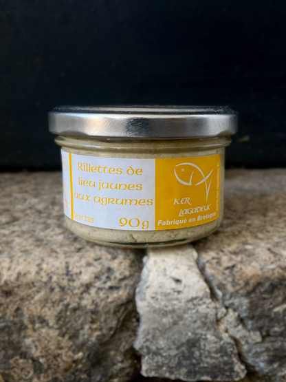 Rillettes de lieu jaune aux agrumes