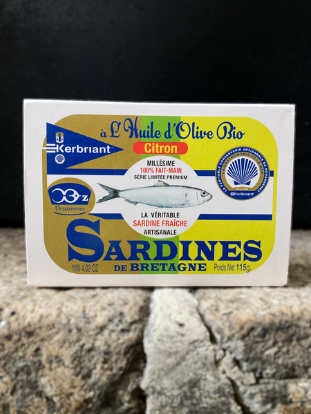 Sardines à l'huile d'olive et au citron