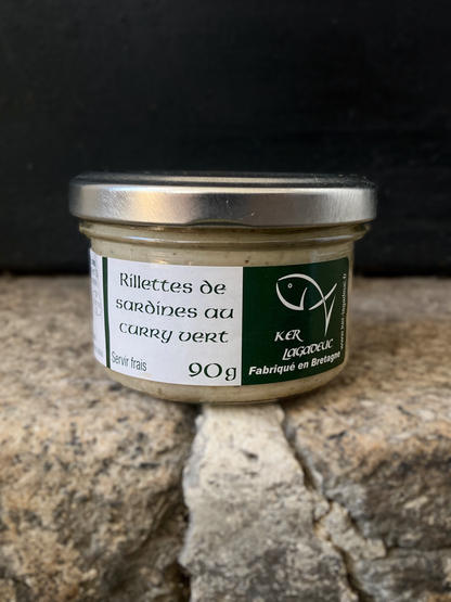 Rillettes de sardines au curry vert